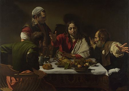 450px-1602-3_Caravaggio,Supper_at_Emmaus_National_Gallery,_London